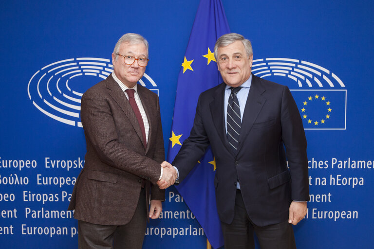 Antonio TAJANI - EP President meets with EP Vice President, Ramon Luis VALCARCEL SISO