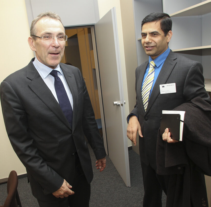 Andris PIEBALGS meets with Gyan CHANDRA ACHARYA - Under Secretary General of the UK in charge of Least Developed Countries