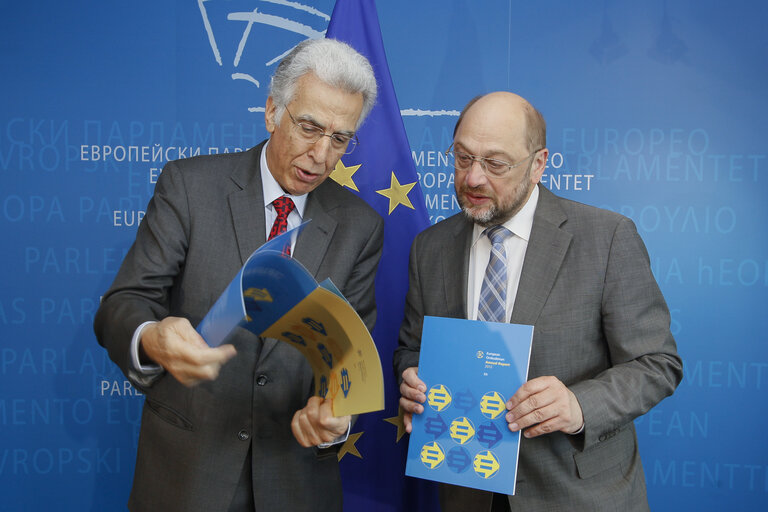 Photo 1: EP President meets with Nikiforos DIAMANDOUROS, European Ombudsman