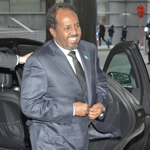 Foto 3: Official Visit of President of Somalia to the European Parliament in Brussels