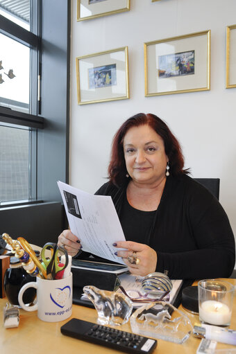 Fotogrāfija 4: MEP Marietta GIANNAKOU at the European Parliament in Strasbourg