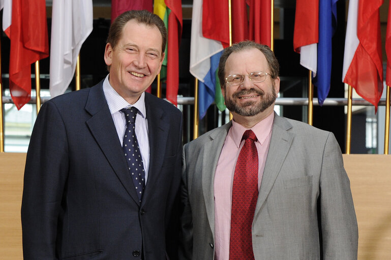 Graham WATSON meets with John CORTES - Gibraltar Minister