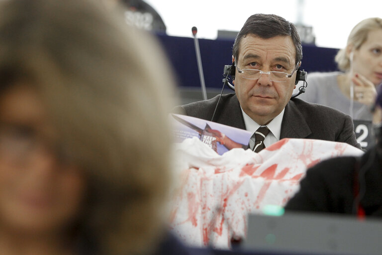 Fotografie 5: MEP Guido MILANA in Plenary Session in Strasbourg - Week 47