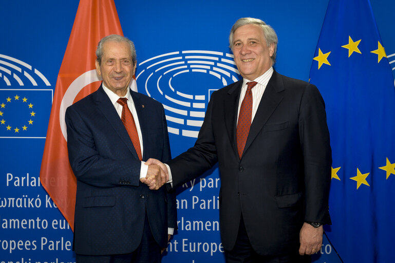 Foto 4: Antonio TAJANI - EP President meets with Mohamed ENNACEUR, President of the Assembly of the Representatives of the People of Tunisia