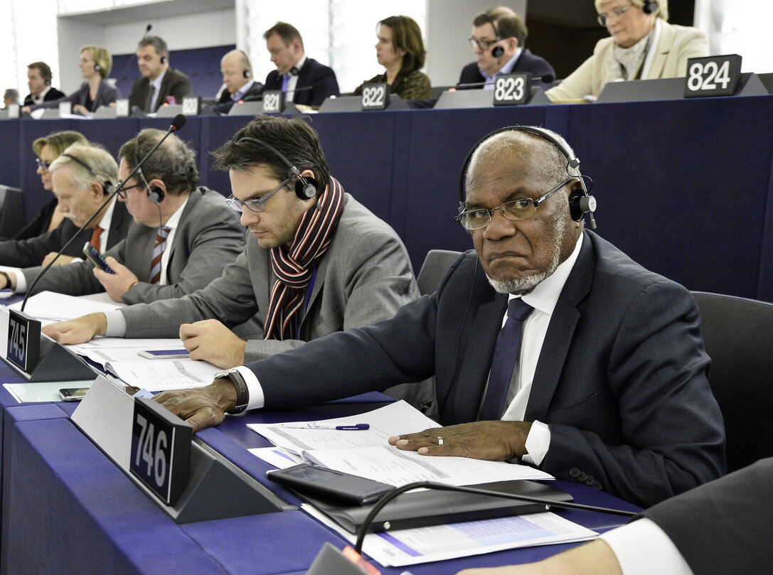 Maurice PONGA in plenary session week 7 2017 in Strasbourg