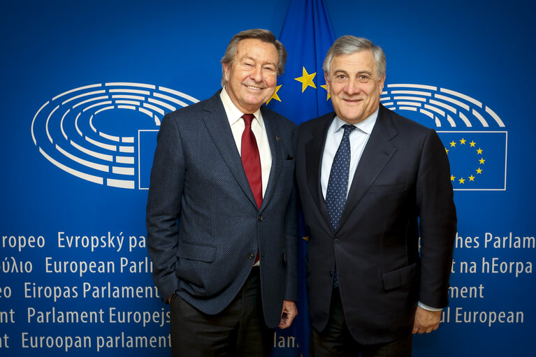 Antonio TAJANI - EP President meets with MEP Luis de GRANDES PASCUAL