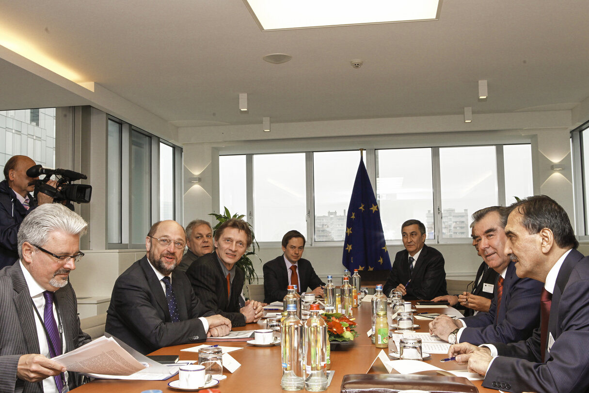 EP president meets with president of Tajikistan