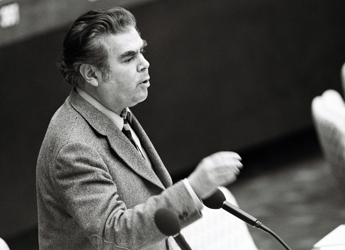 The MEP Jiri PELIKAN during a session in Luxembourg on December 1980.