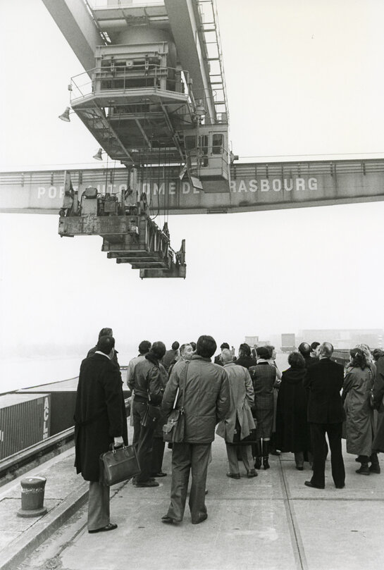 Visit at the harbour of Strasbourg on March 1983