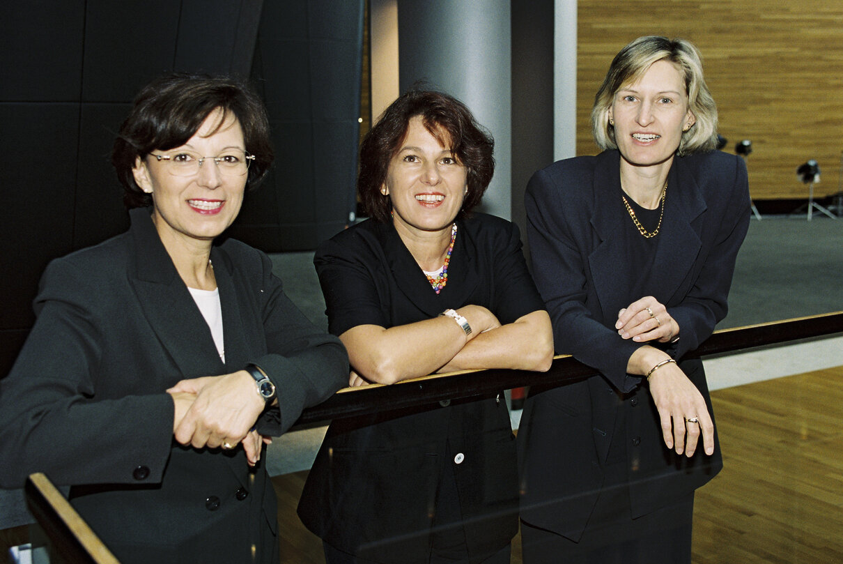 MEPs Emilia Franziska MULLER, Gabriele STAUNER and Angelika NIEBLER in the European Parliament