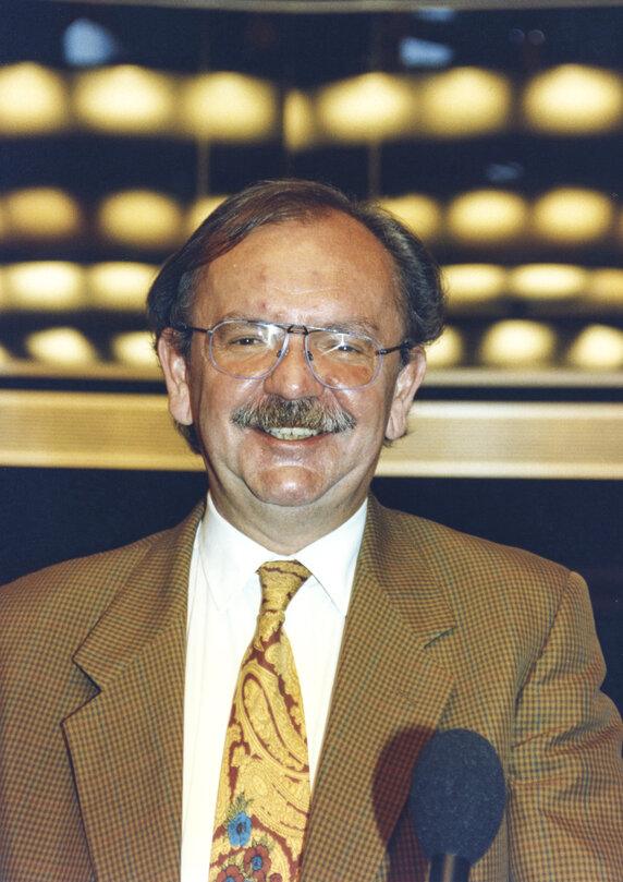 ROTHLEY Wili  in the hemicycle of the European Parliament in Strasbourg in July 1993