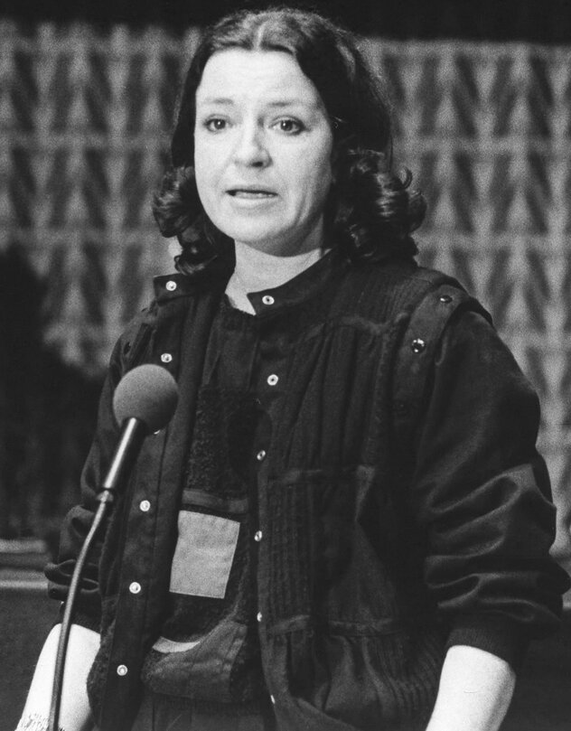 ROTHE Mechtild  in the hemicycle of the European Parliament in Strasbourg in March 1985