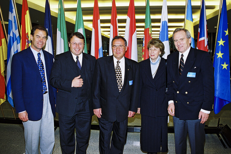 Photo 1: MEPs Paul RUBIG with guests