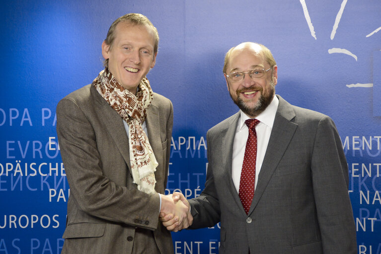 Martin SCHULZ - EP President meets with BOZAR Team