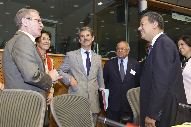 Zdjęcie 11: Latin America Unit Exchange of views with President of the Dominican Republic and President of the Fundacion Global Democracia y Desarrollo (Global Foundation for Democracy and Development), a new strategic partner of the EU-LAC Foundation