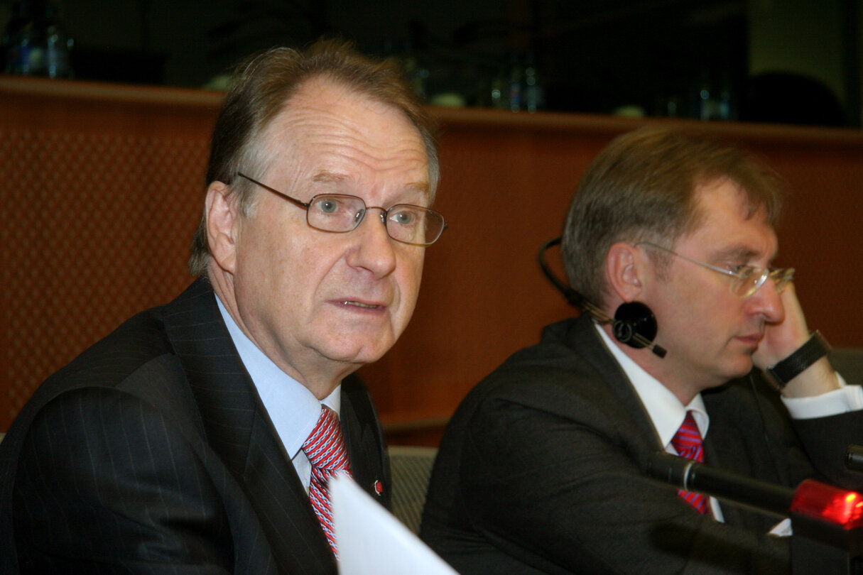 MEP Reino PAASILINNA attends a meeting in Brussels