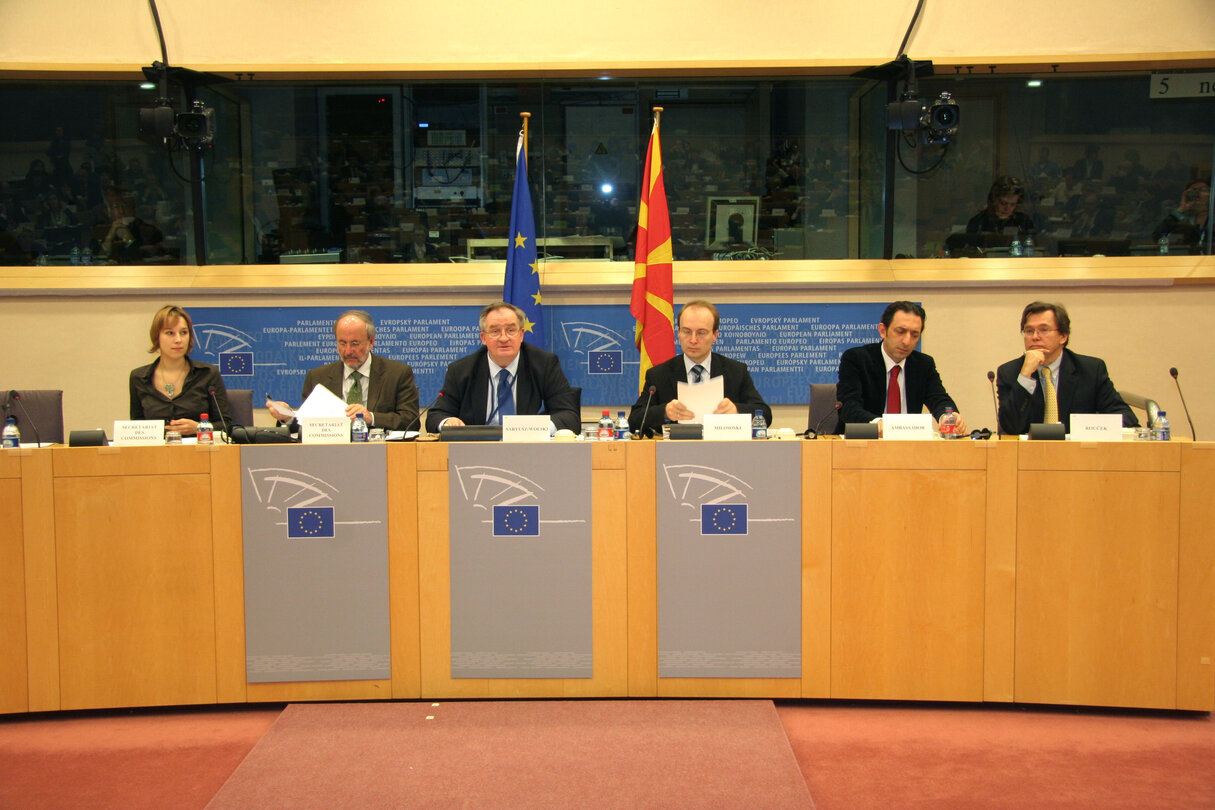 AFET Committee joint meeting with the Minister for Foreign Affairs of Macedonia.