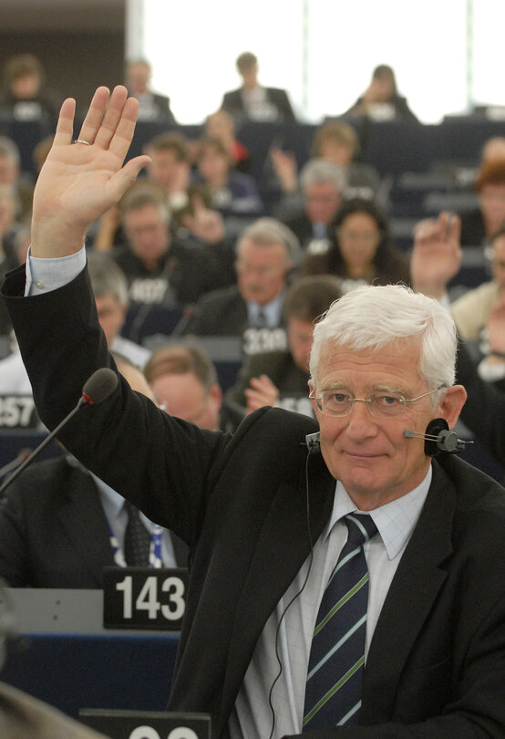 Reinhard RACK MEP in plenary session in Strasbourg.