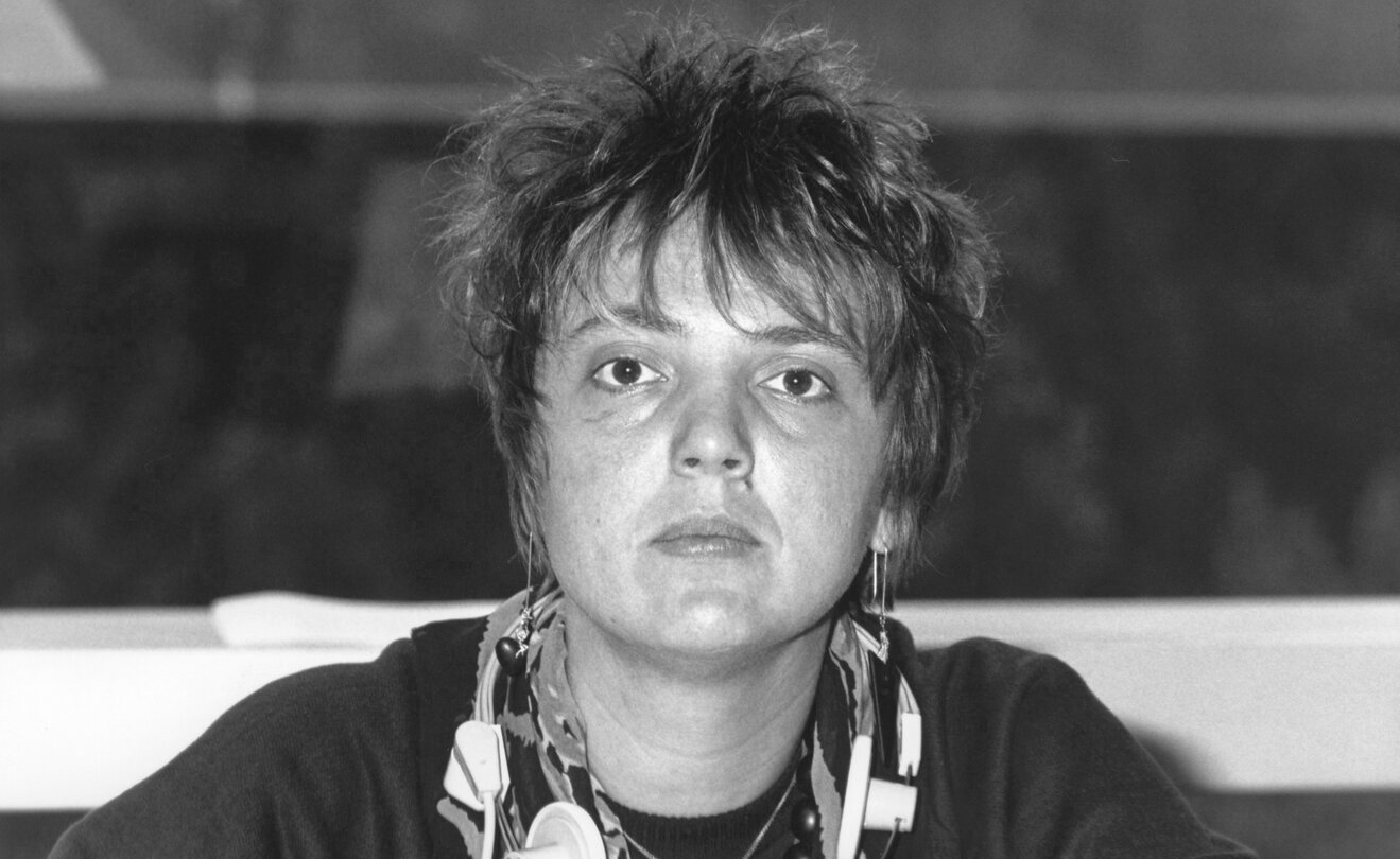 ROTH Claudia  in the hemicycle of the European Parliament in Strasbourg in September 1989