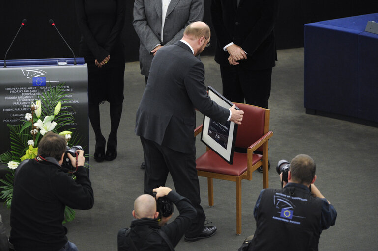 Φωτογραφία 2: Ceremony for the awarding of sakharov Prize