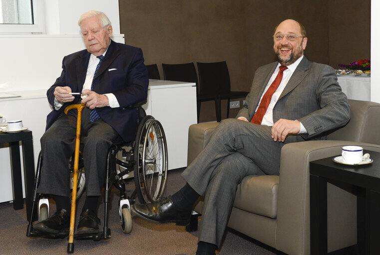 Foto 1: Martin SCHULZ EP President meets SPD group