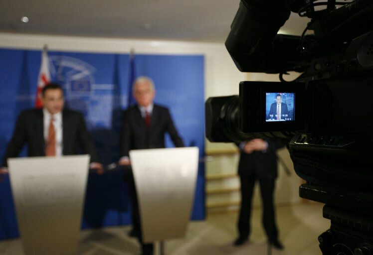 Suriet 6: EP President meets with Vladimir Gurgenidze, Prime Minister of Georgia, in Brussels