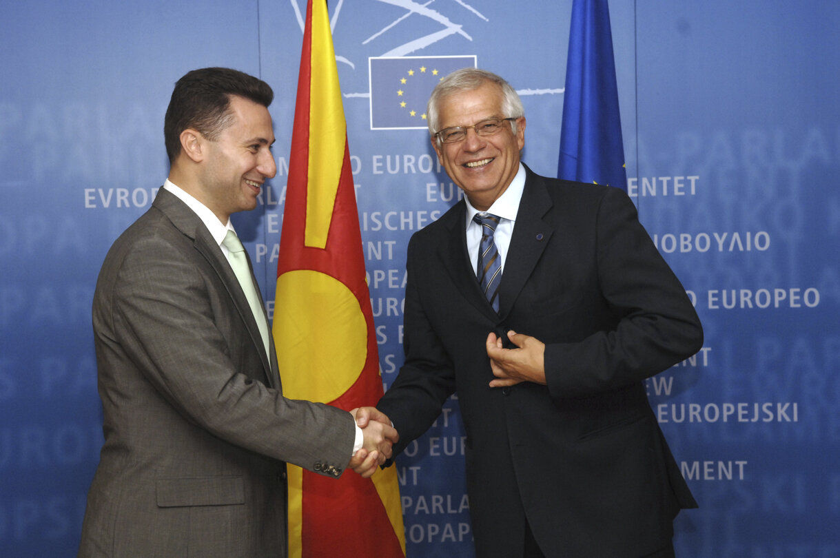 EP President meets with Prime Minister of FYROM, Former Yugoslavian Republic of Macedonia, in Brussels