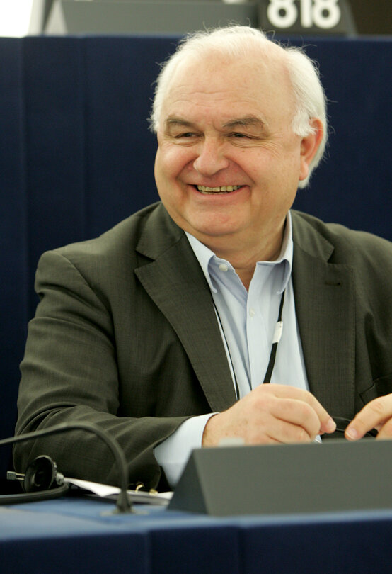 MEP Bernard LEHIDEUX attends a plenary session in Strasbourg