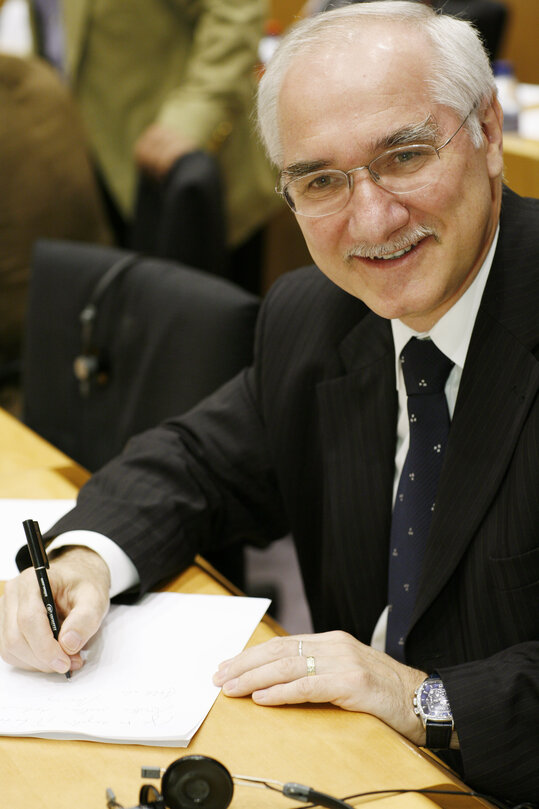 MEP Miroslav MIKOLASIK attends a plenary session in Brussels