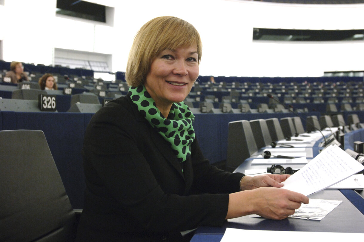 Portrait of MEP Ona JUKNEVICIENE in Strasbourg