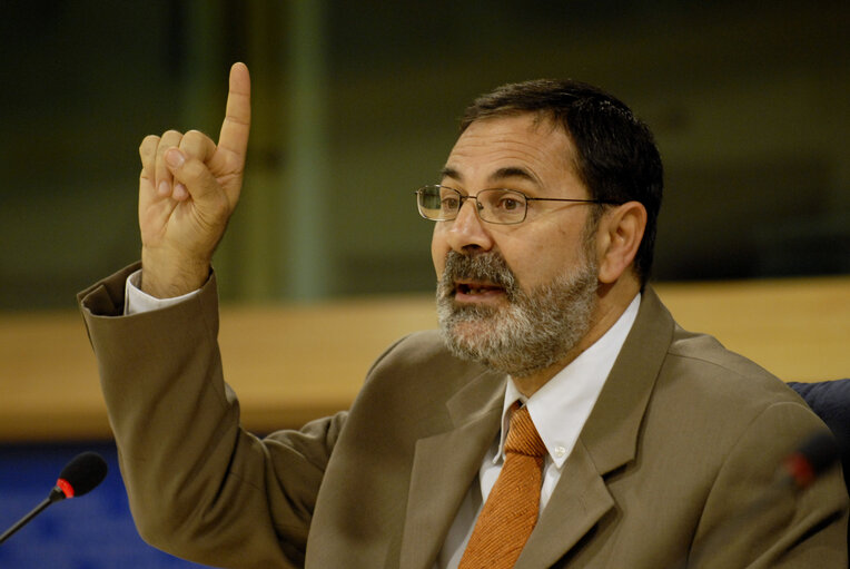 MEP David HAMMERSTEIN holds a press conference in Brussels