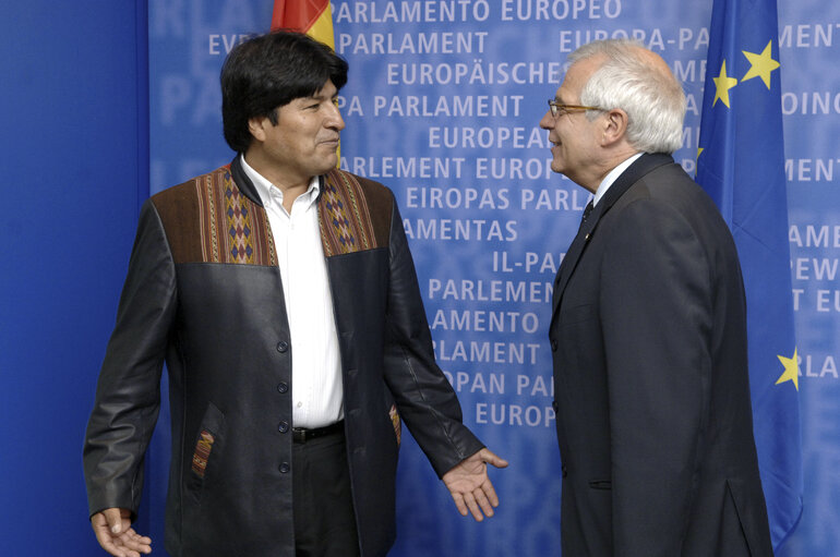 Fotografia 15: EP President meets with Juan Evo Morales Ayma, President of Bolivia