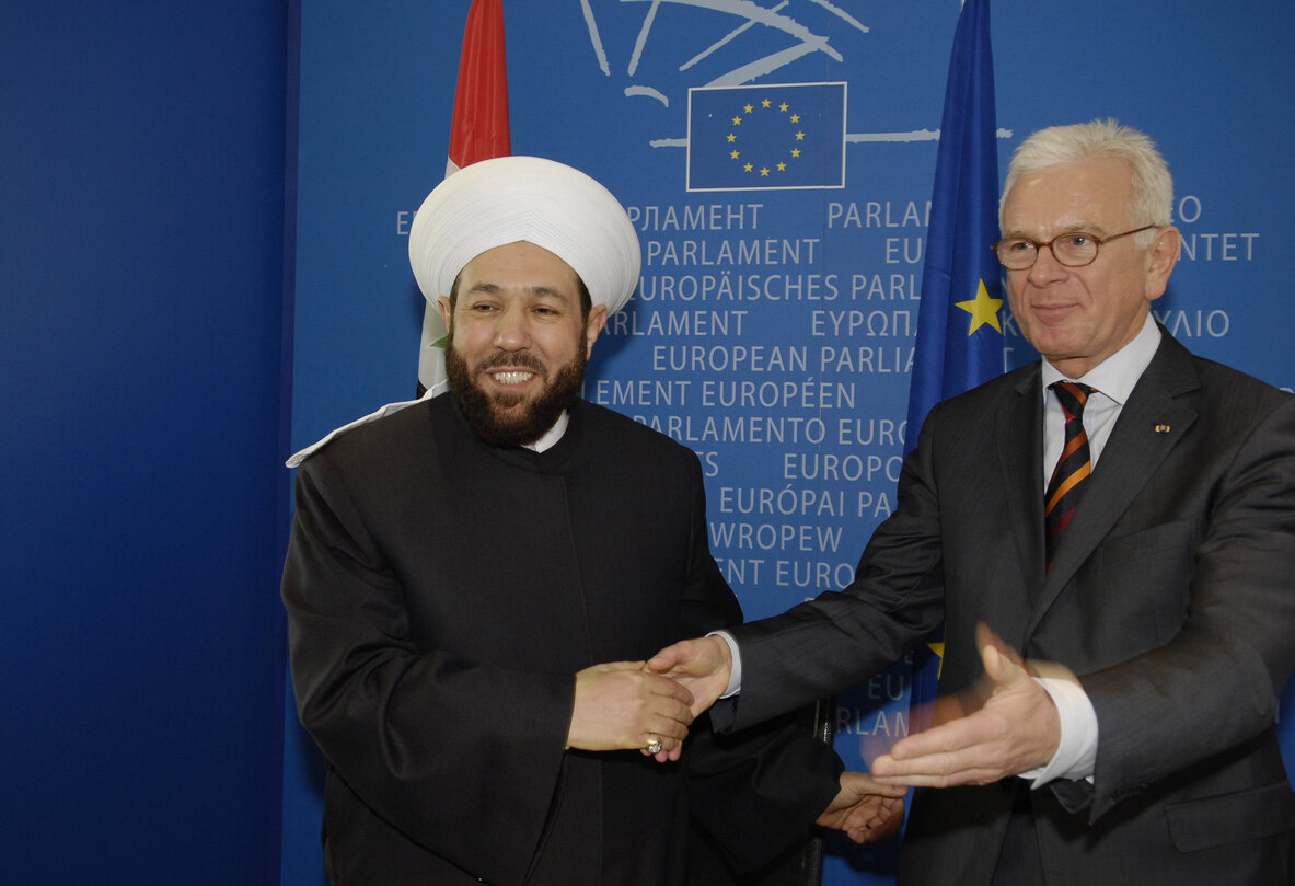 EP President meets with the Grand Mufti of Syria.