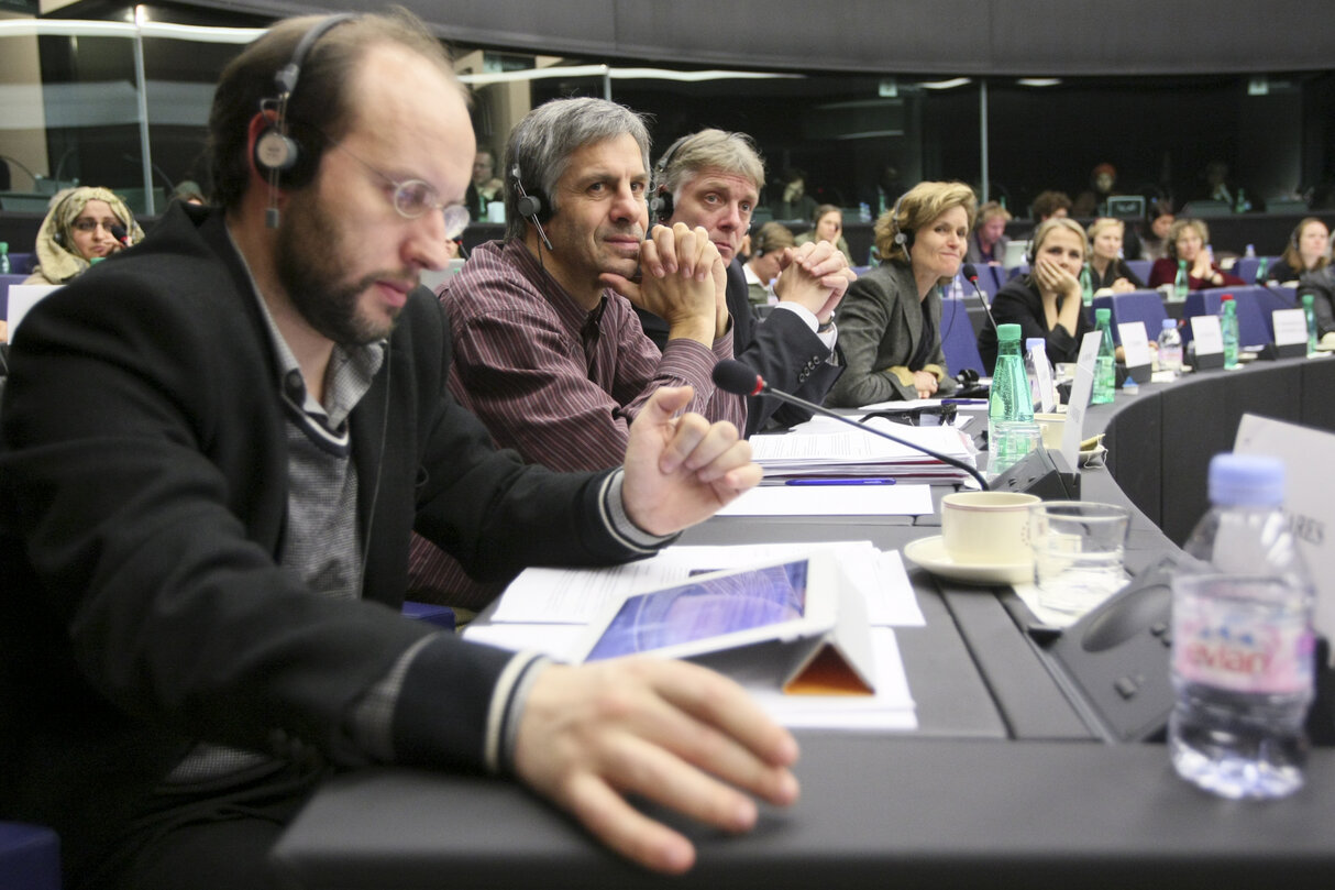 Sakharov Prize 2011. Arab Spring. Meeting with GREENS GROUP