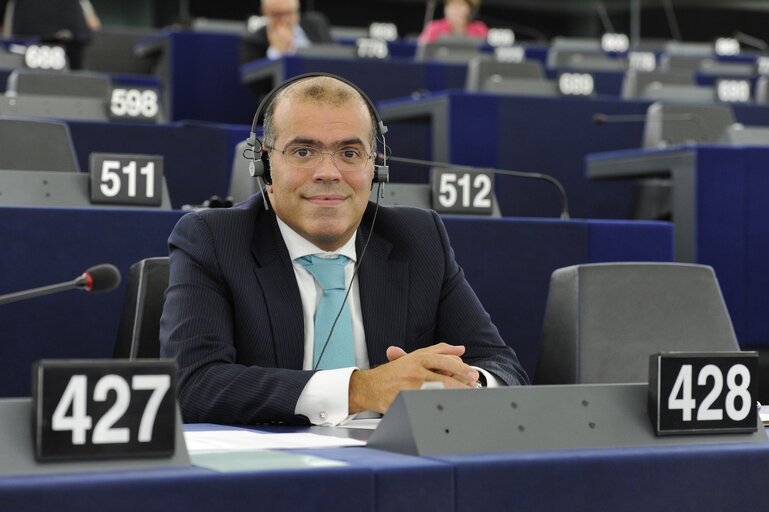 Fotografie 1: Diogo FEIO in Plenary Session in Strasbourg - Week 39