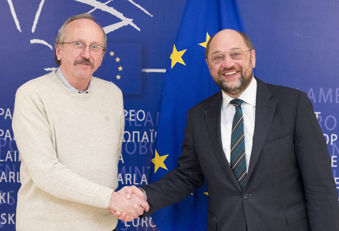 Martin SCHULZ - EP President meets with Peter NIEDERMULLER