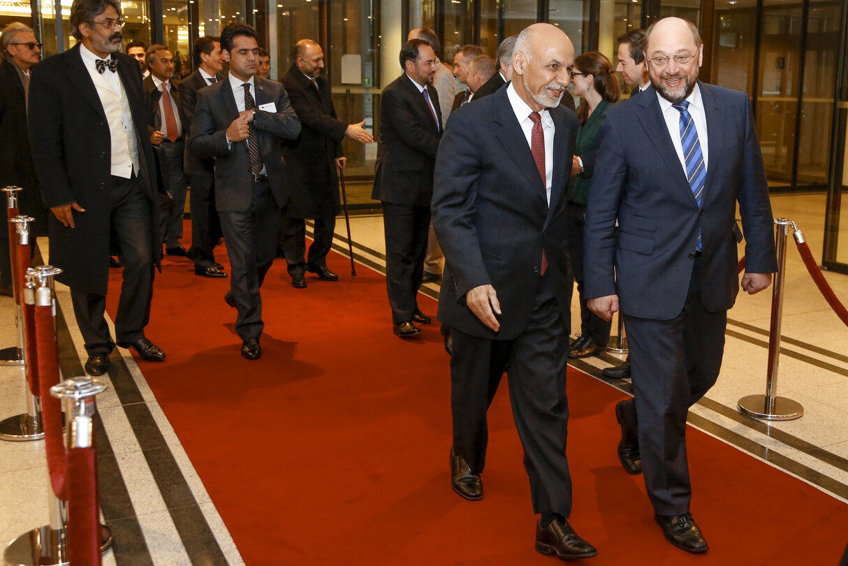 President Martin SCHULZ - EP President meets with Mohammad Ashraf GHANI, President of Afghanistan