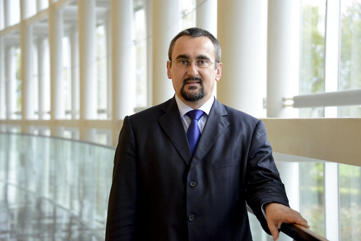 Pavel POC in the European Parliament in Strasbourg