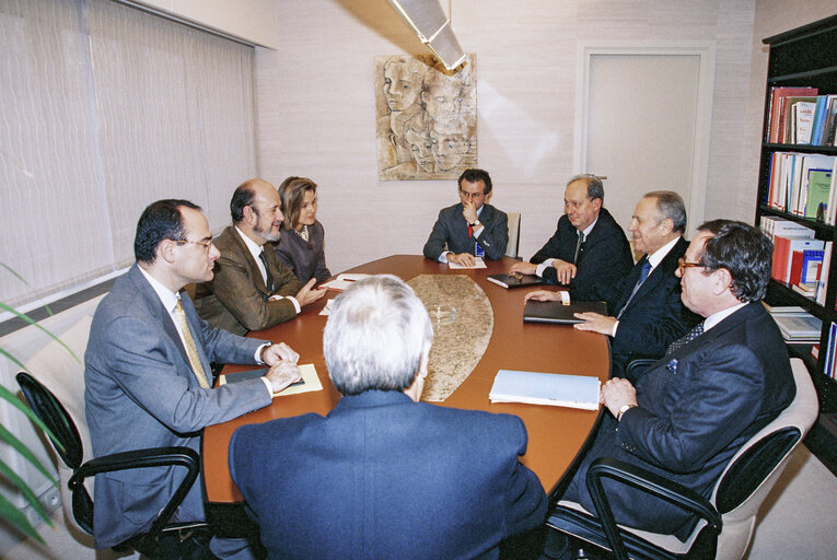 Fotografi 1: EP President meets with the Italian Finance Minister, Mr Carlo CIAMPI