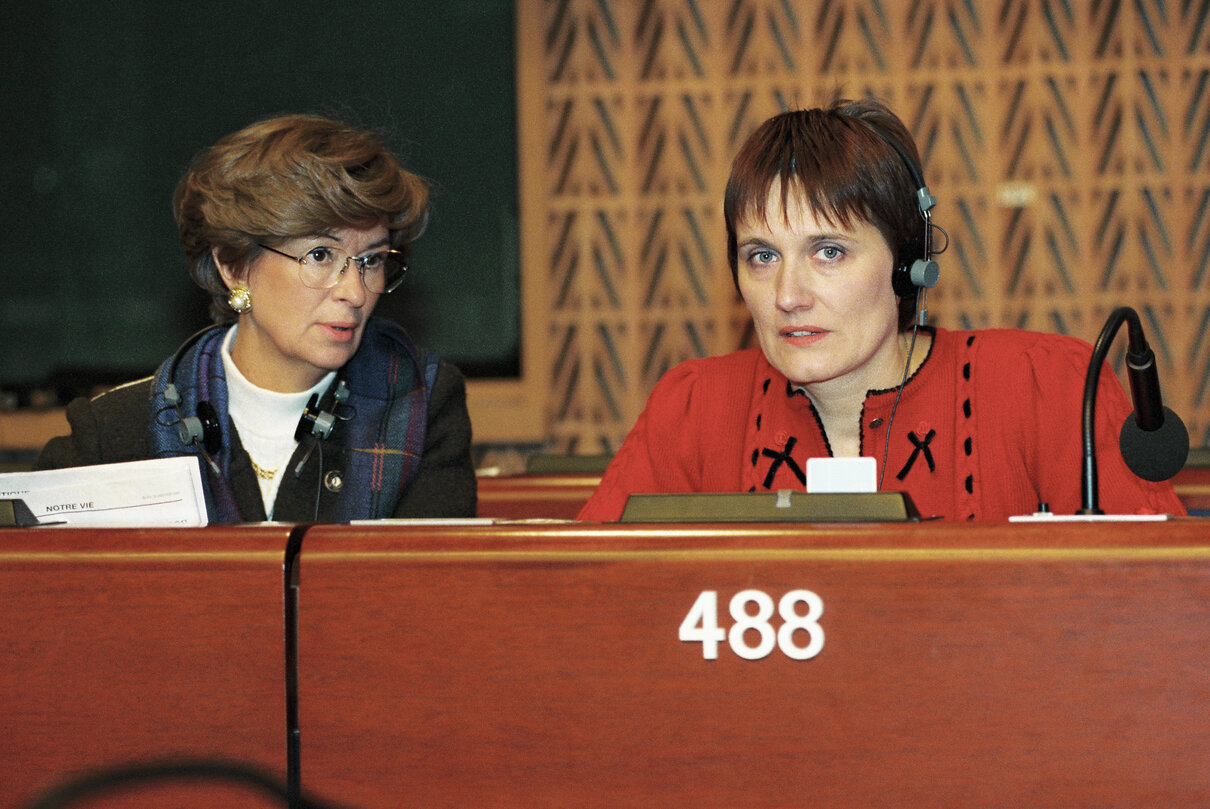 MEP Anne Christine POISSON at the European Parliament in Strasbourg