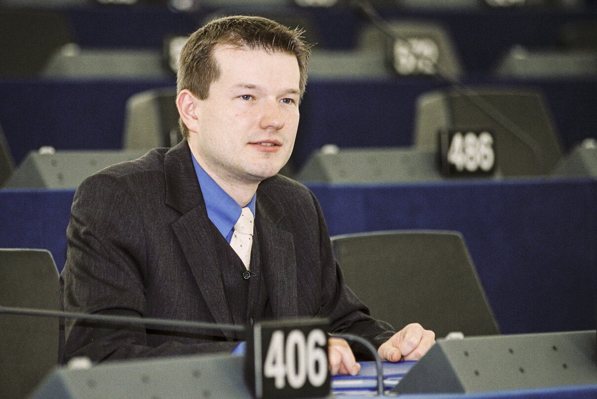 Martin KASTLER at plenary session in Strasbourg