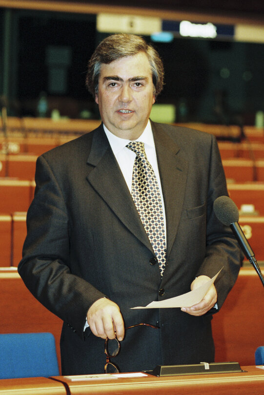 MEP Joaquim MIRANDA speaks in plenary session in Strasbourg