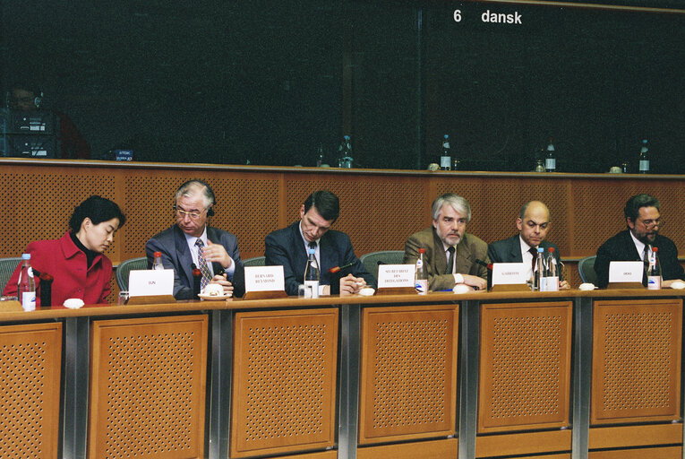 Photo 1: Meeting of the Delegation for relations with the People's Republic of China