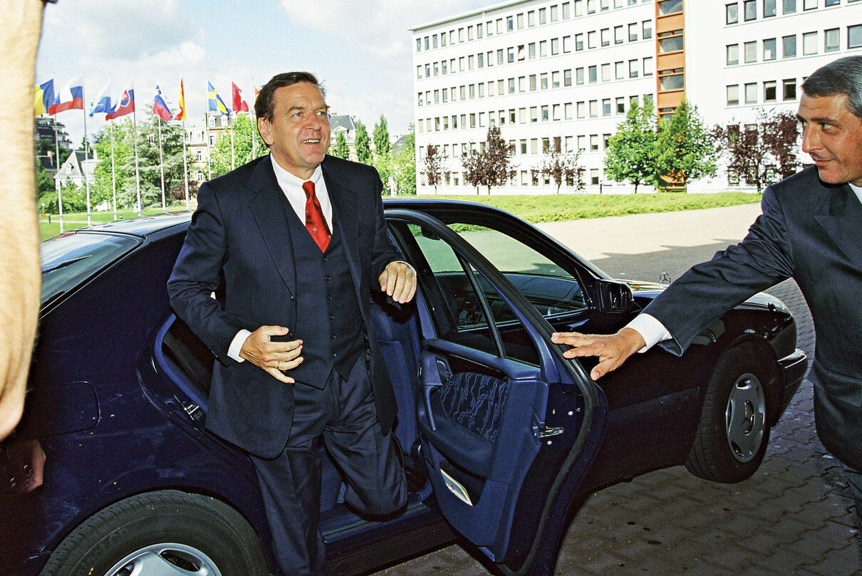 The Speaker of the German Bundesrat attends a meeting on Institutional Reform of the EU at the EP in Strasbourg