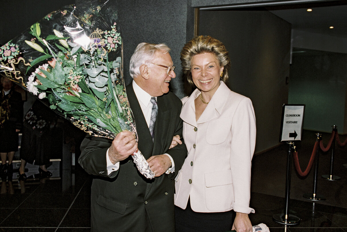 MEP Viviane REDING at the European Parliament in Brussels