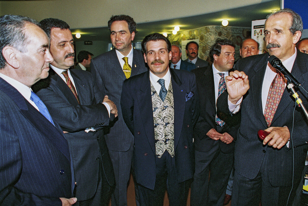 Launch of an exhibition on City Deruta (Umbria - Italy) at the European Parliament in Strasbourg