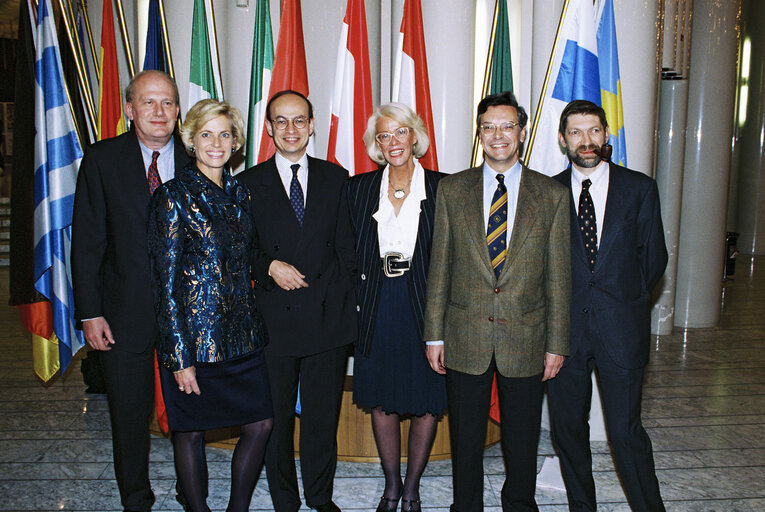 Group picture of the ELDR group Dutch  MEPs