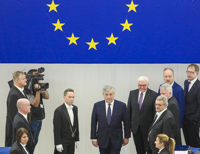 Foto 3: Official visit of the President of the Federal Republic of Germany - Formal sitting in Plenary session