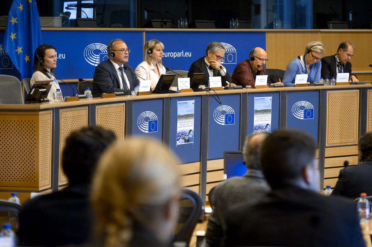 EP Delegation for relations with Latin America - Public hearing : ' The Role and Influence of Civil Society in EU – Latin America Trade Agreements '