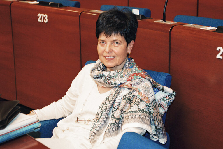 Suriet 12: MEP Renate Charlotte HEINISCH in Plenary Session in Strasbourg